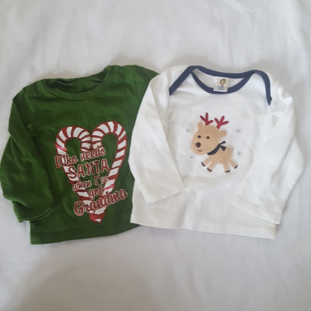 Old Navy Baby Christmas Lot of 2 Tops